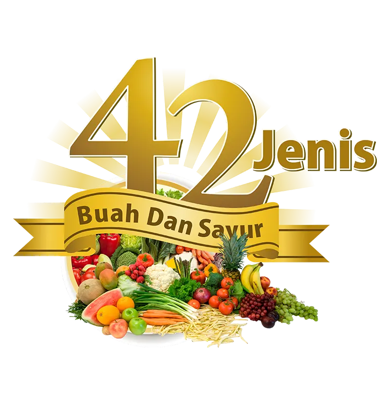 HERBAKENCANA terbuat dari 42 jenis buah dan sayur dengan racikan herbal Indonesia yang sangat aman bagi kesehatan