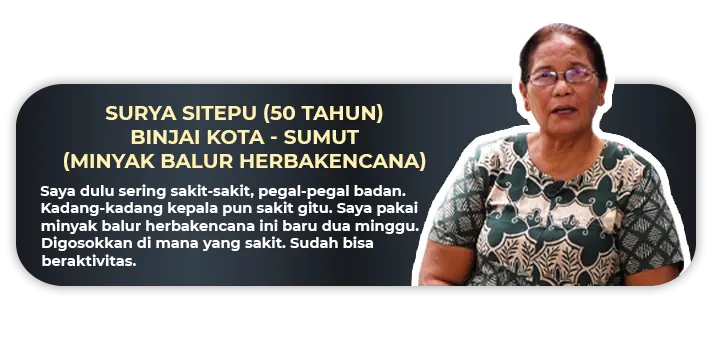 Testimoni Dari Surya Sitepu Binjai Produk Minyak Balur