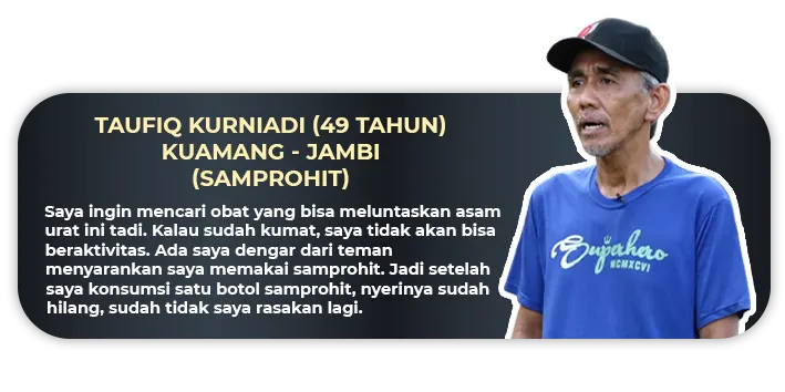 Testimoni Dari Taufiq Kurniadi dari Jambi Produk samprohit