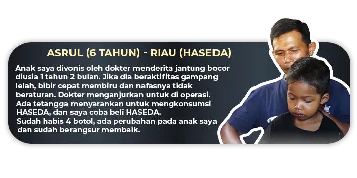 Testimoni Asrul Dari riau Produk Haseda