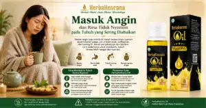 masuk angin badan tidak nyaman dengan Minyak Balur HerbaKencana untuk membantu tubuh terasa hangat dan nyaman.