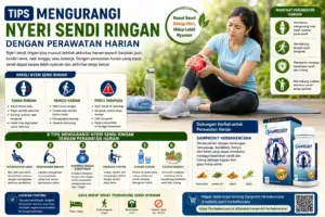 Tips mengurangi nyeri sendi ringan dengan perawatan harian menggunakan kebiasaan sederhana dan dukungan Samprohit Herbakencana
