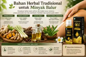 Minyak Balur Herbakencana 100 ml minyak herbal tradisional untuk pegal linu dan nyeri otot