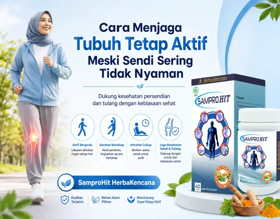 Samprohit Herbakencana untuk mendukung tubuh tetap aktif meski sendi sering tidak nyaman