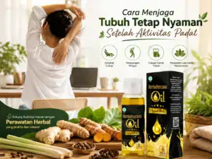 Minyak Balur Herbakencana untuk membantu menjaga tubuh tetap nyaman setelah aktivitas padat