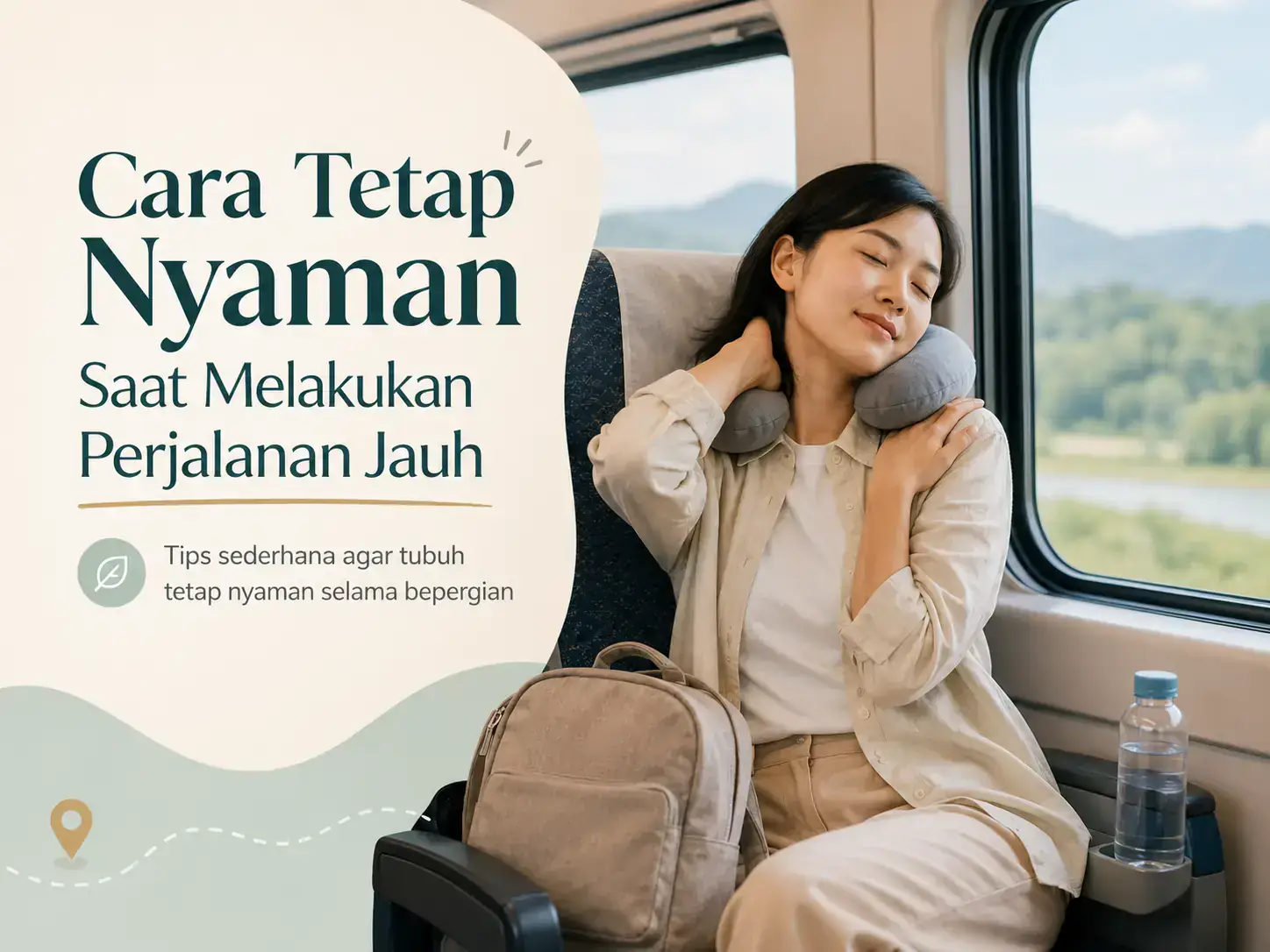 Cara tetap nyaman saat melakukan perjalanan jauh dengan posisi duduk yang baik