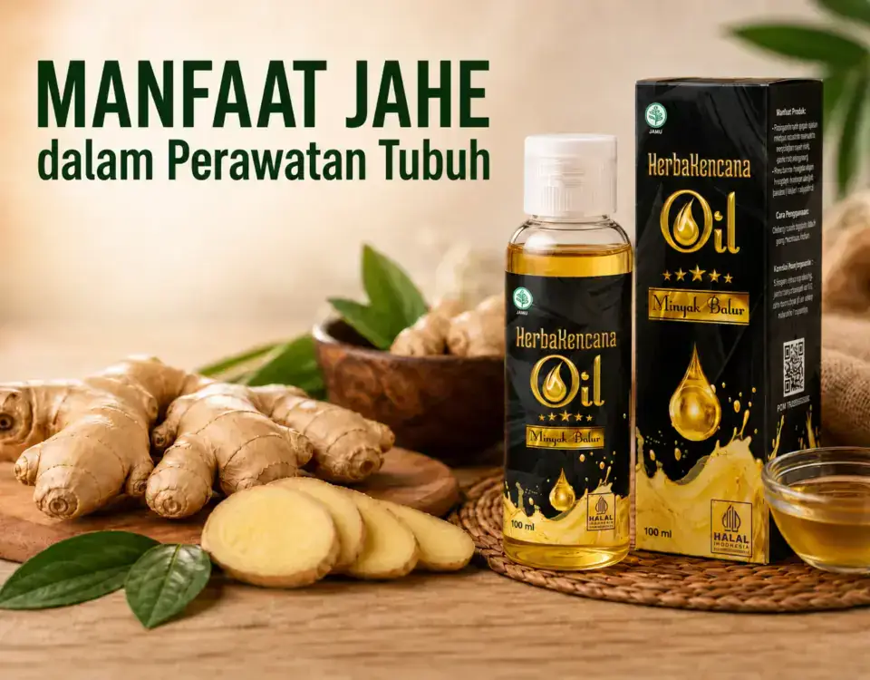 Manfaat jahe dalam perawatan tubuh dengan Minyak Balur HerbaKencana