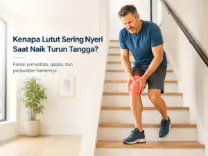 Pria mengalami nyeri lutut saat naik turun tangga