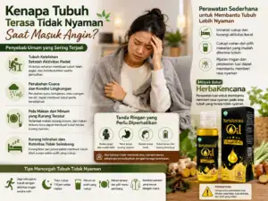 Minyak Balur Herbakencana untuk membantu tubuh lebih nyaman saat masuk angin
