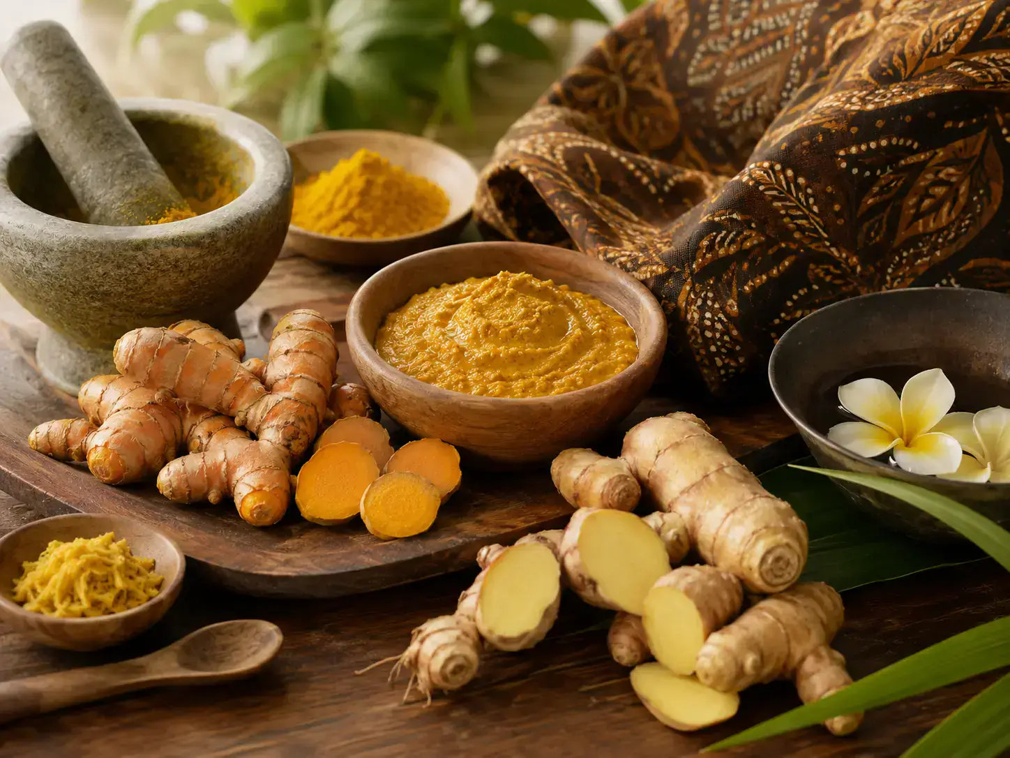Kunyit dan temulawak dalam tradisi perawatan tubuh bersama bahan herbal Nusantara