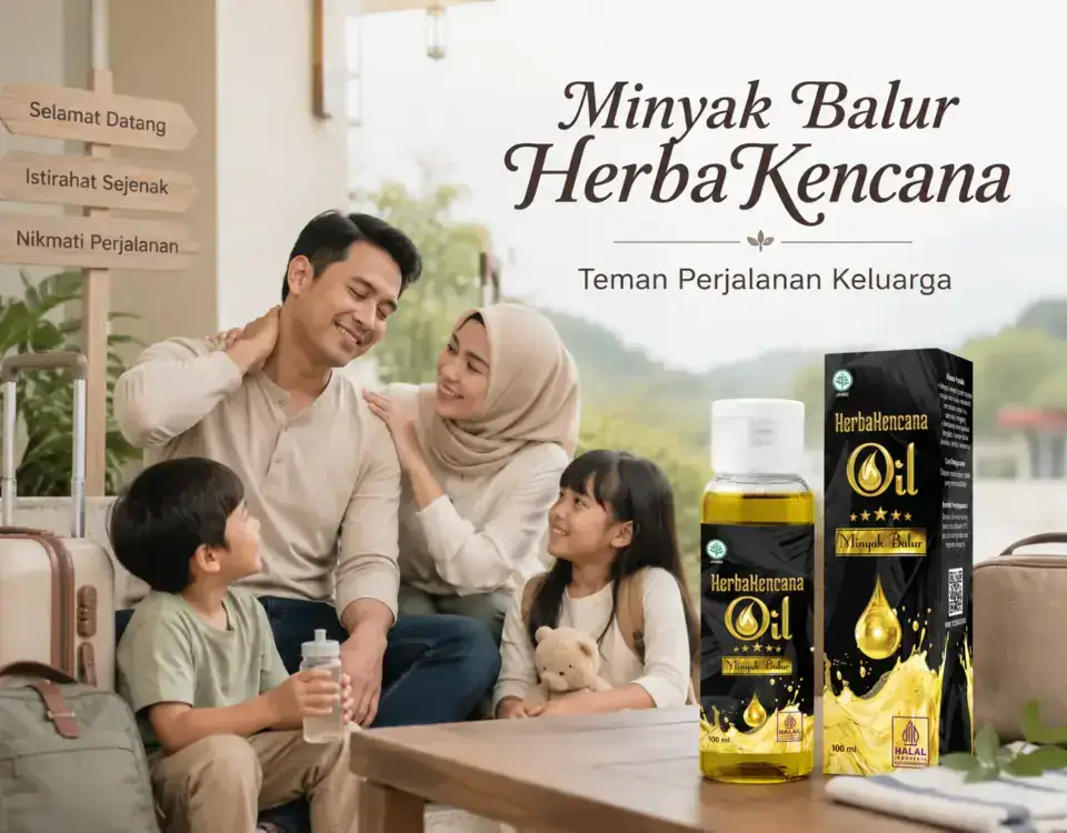 Minyak Balur HerbaKencana untuk teman perjalanan keluarga