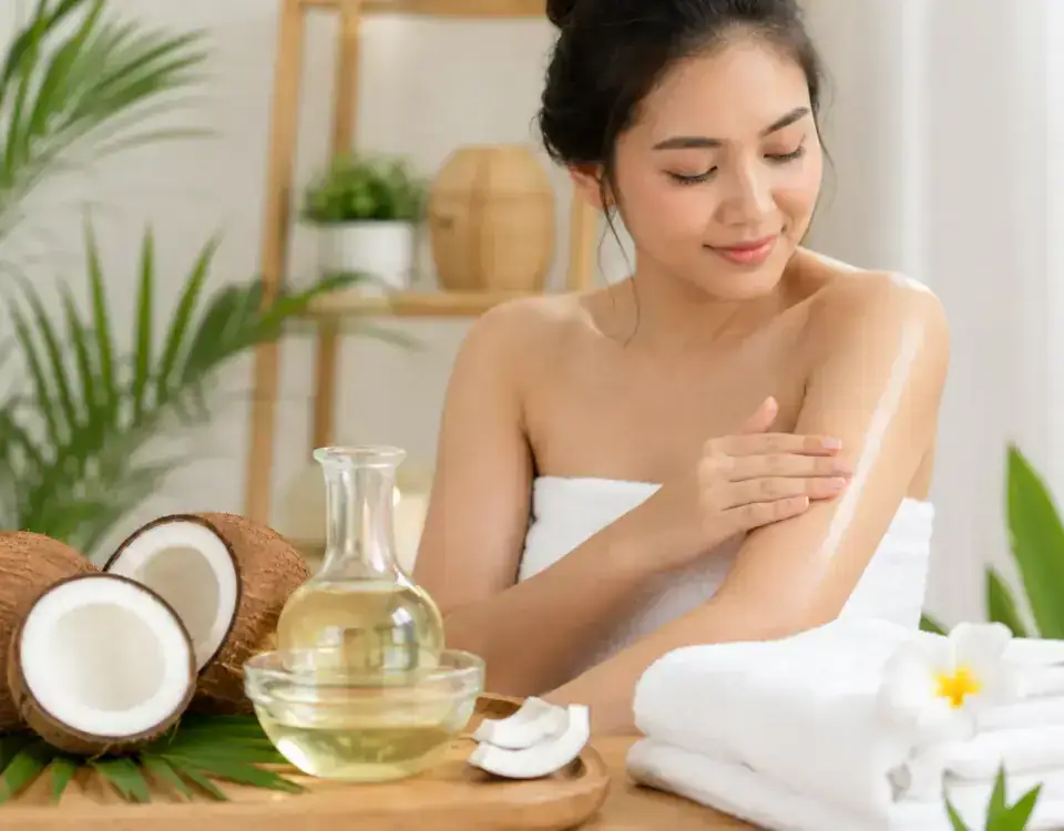 Minyak kelapa dalam perawatan kulit dan tubuh secara alami untuk membantu menjaga kelembapan kulit