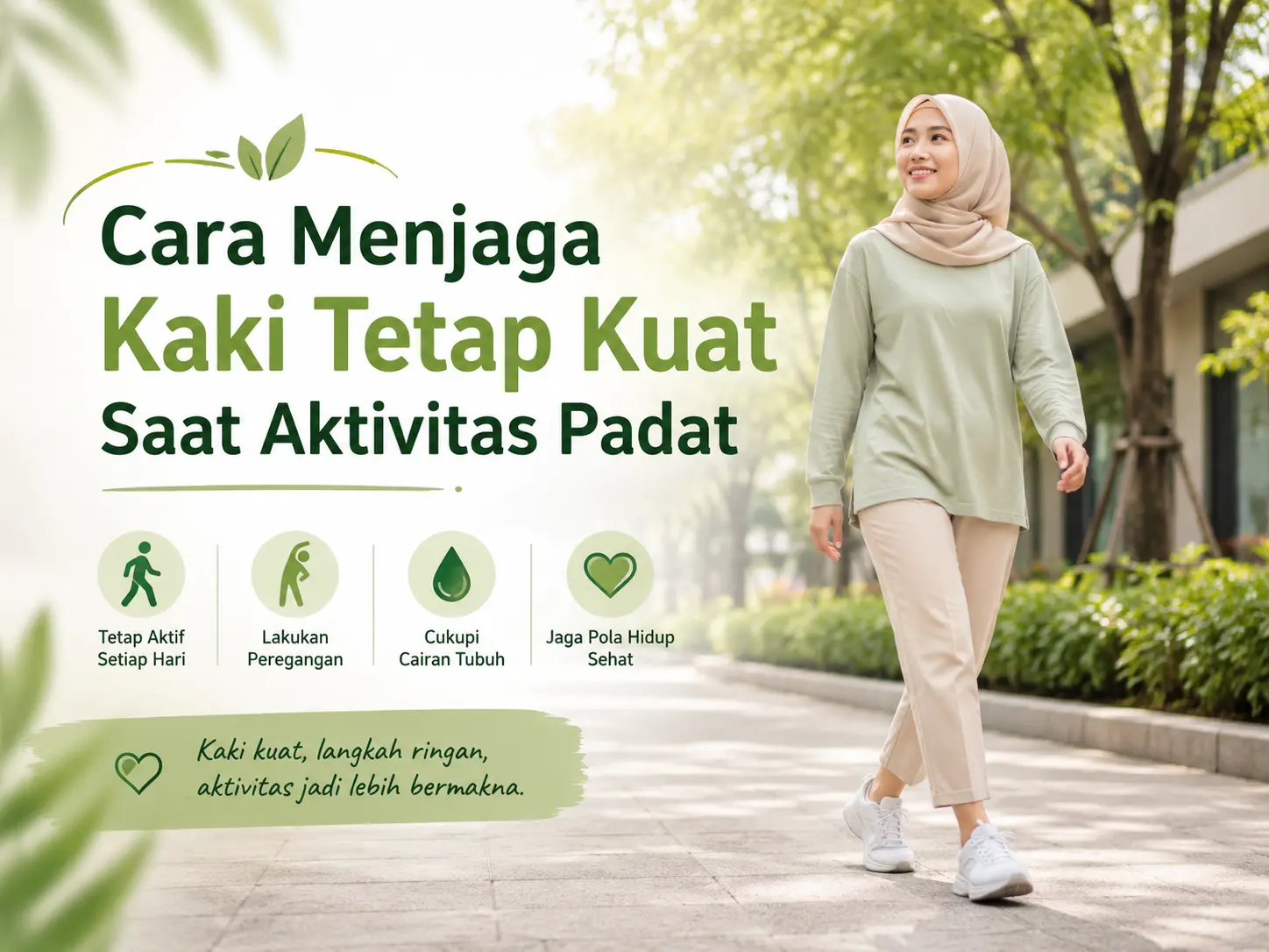 Cara menjaga kaki tetap kuat saat aktivitas padat