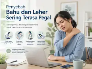 Penyebab bahu dan leher sering terasa pegal akibat postur, penggunaan gawai, membawa beban, dan kurang istirahat