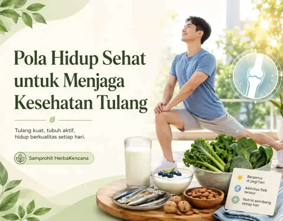 Pola hidup sehat untuk menjaga kesehatan tulang bersama Samprohit HerbaKencana