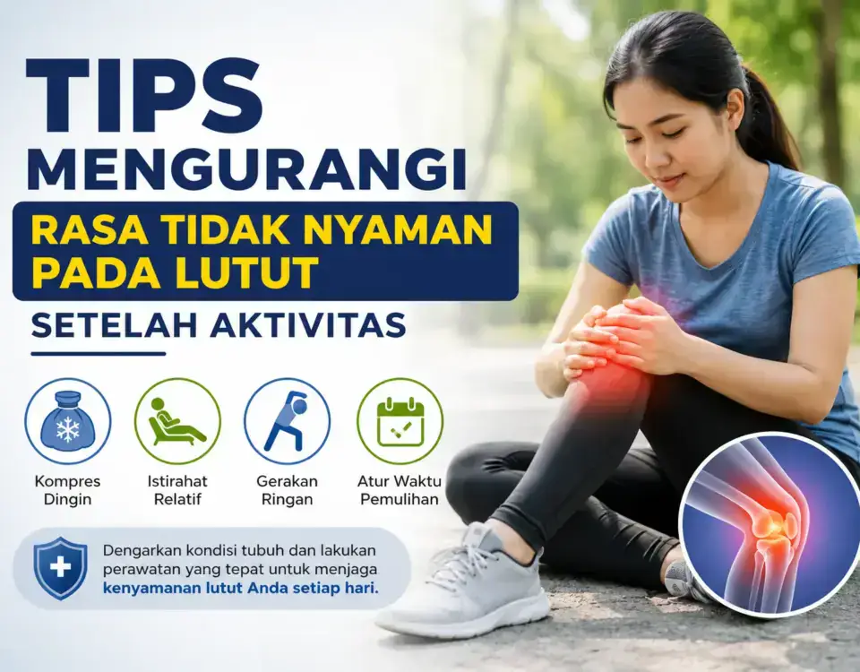 Tips mengurangi rasa tidak nyaman pada lutut setelah aktivitas