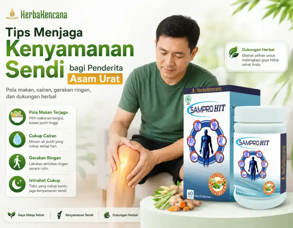Tips menjaga kenyamanan sendi bagi penderita asam urat dengan dukungan Samprohit Herbakencana