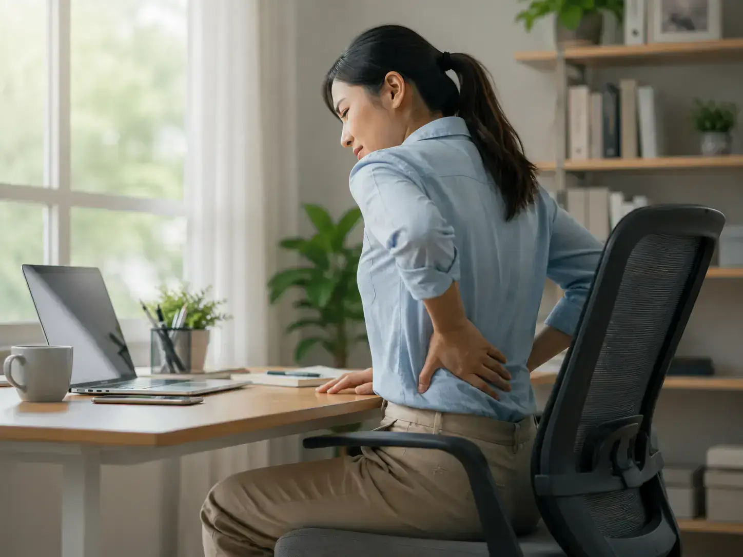 Kenapa pinggang mudah pegal setelah duduk lama saat bekerja di depan laptop