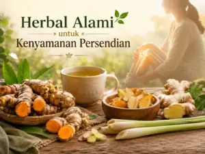 Herbal alami untuk mendukung kenyamanan persendian dengan kunyit, temulawak, jahe, dan sereh
