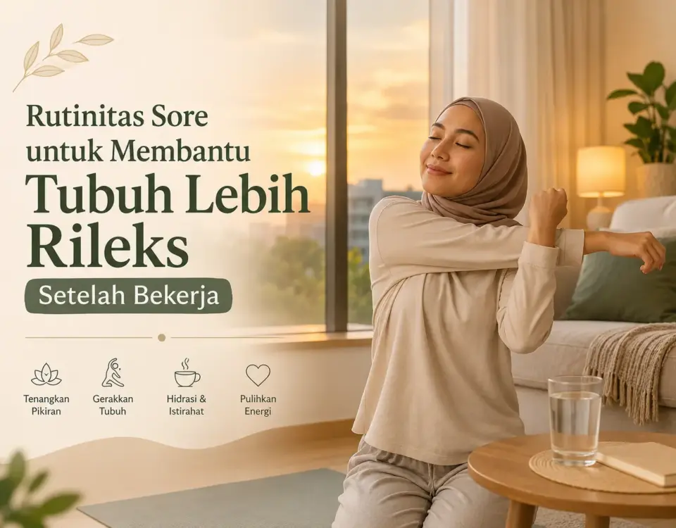 Rutinitas sore untuk membantu tubuh lebih rileks setelah bekerja