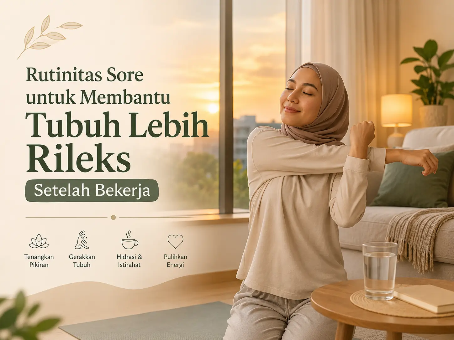 Rutinitas sore untuk membantu tubuh lebih rileks setelah bekerja