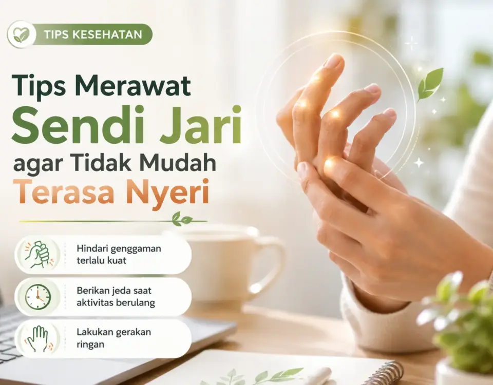 Tips merawat Sendi Jari agar Tidak Mudah Terasa Nyeri dengan gerakan ringan, jeda aktivitas, dan mengurangi genggaman kuat