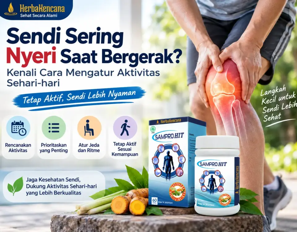 Sendi sering nyeri saat bergerak dan cara mengatur aktivitas sehari-hari dengan SamproHit HerbaKencana