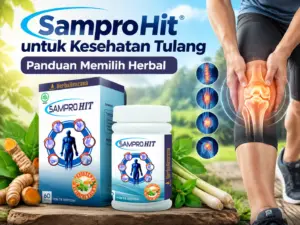 SamproHit HerbaKencana dengan temulawak, kunyit, sambiloto, dan sereh untuk kesehatan tulang